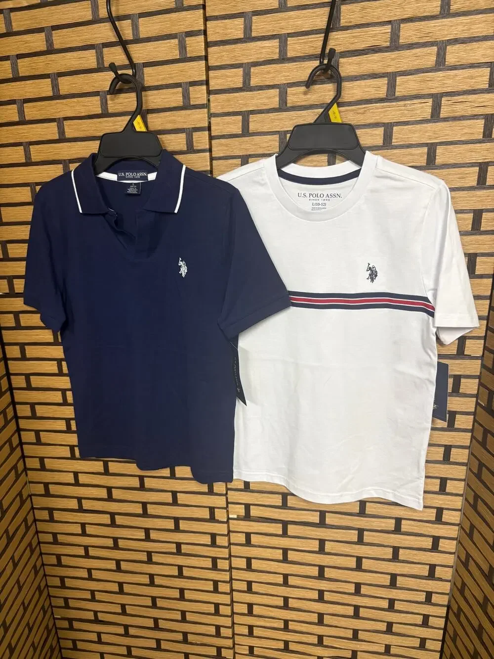 US Polo Assn Navy Polo And White Tee Boys Size Large